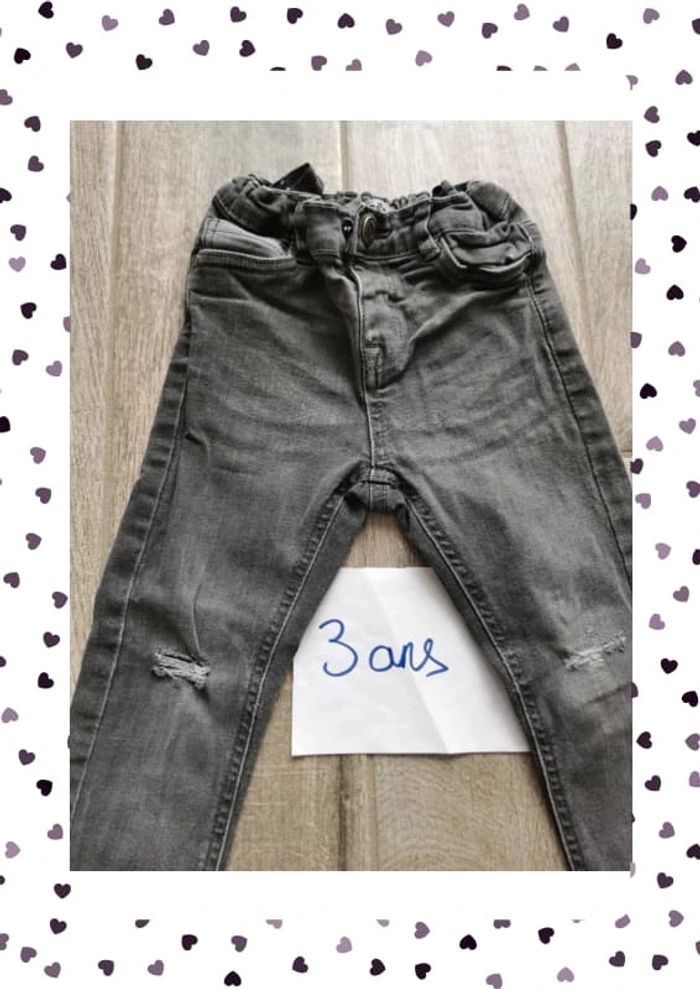 Jean réglable gris foncé presque noir - photo numéro 2