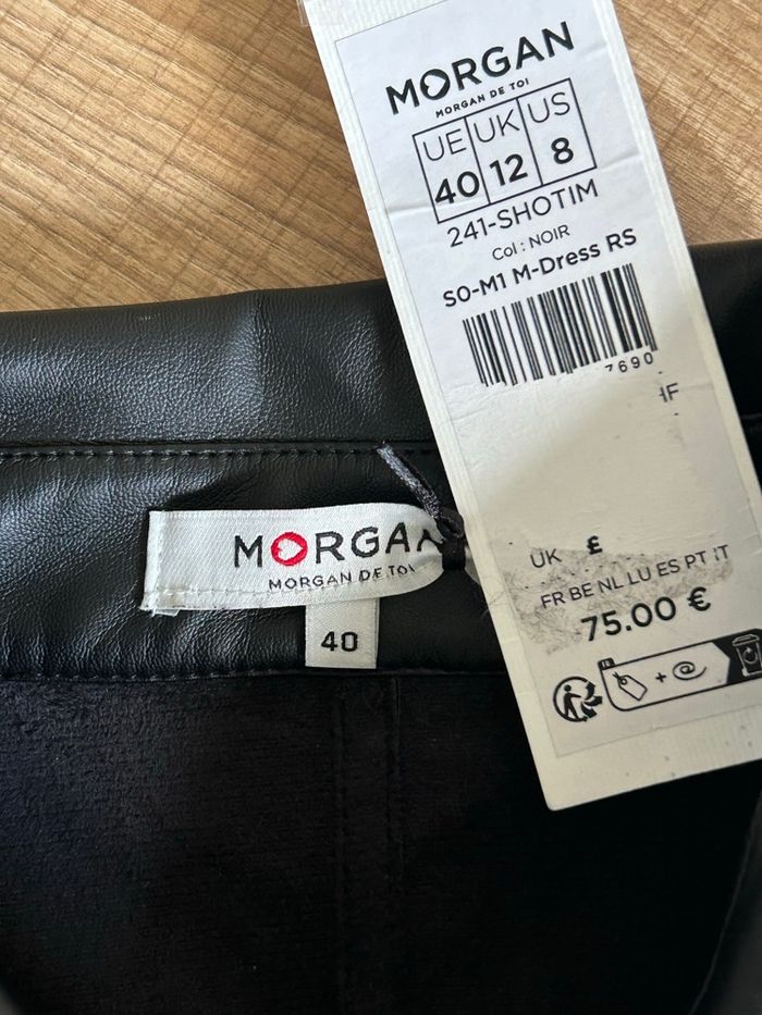 Combishort noir neuf en simili cuir Morgan taille 40 (valeur 75€) - photo numéro 4