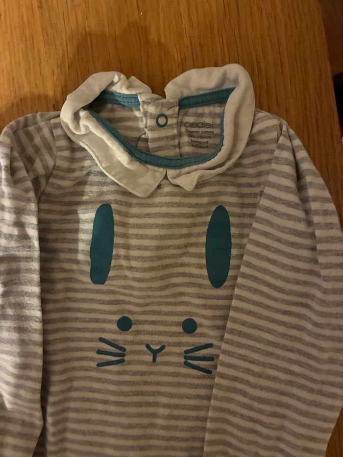 Lot bodies manches longues 12 mois - photo numéro 2