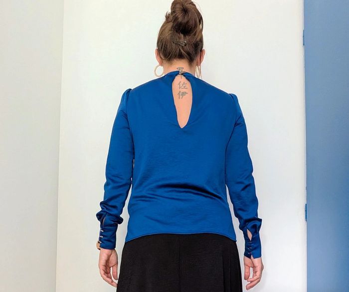 Blouse bleue Morgan - photo numéro 2