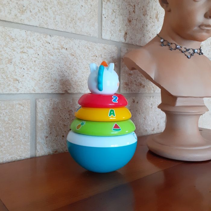 Licorne multifonctions: empilement+ bruit bâton de pluie+ culbuto - photo numéro 4