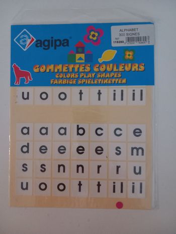 Autocollants alphabet