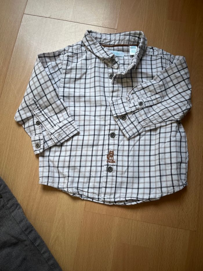 Ensemble salopette et chemise  obaibi - photo numéro 5