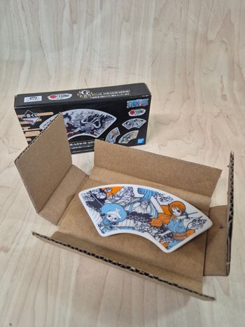 Mini assiette One Piece éventail Ichibankuji "Wa no Kuni" : Nami, Franky & Chopperhui