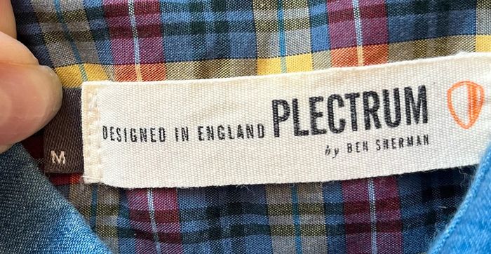 👔 Chemise à carreaux rouge Plectrum by Ben Sherman – Taille M – Très bon état - photo numéro 4