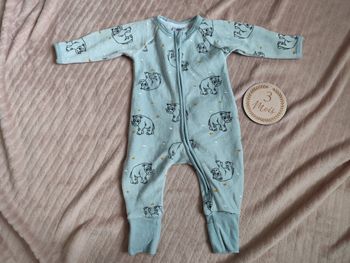 Pyjama DIM, bleu clair, taille 3 mois 👣