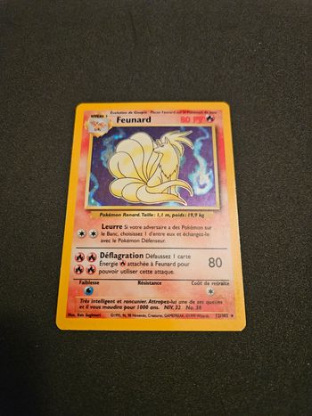 Carte Pokémon française Feunard 