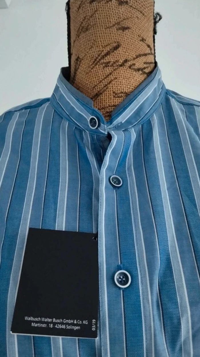 Chemise  bleu rayé  taille  39/40  regular  fit - photo numéro 4