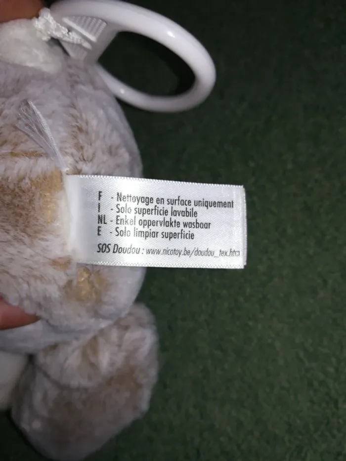 Doudou musical lapin, naissance, TEX, neuf - photo numéro 4