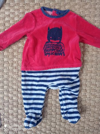 Pyjama hiver 3 mois Batman