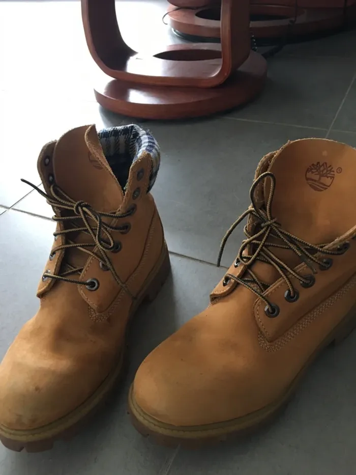 Chaussures homme Timberland beiges taille 40 - photo numéro 5