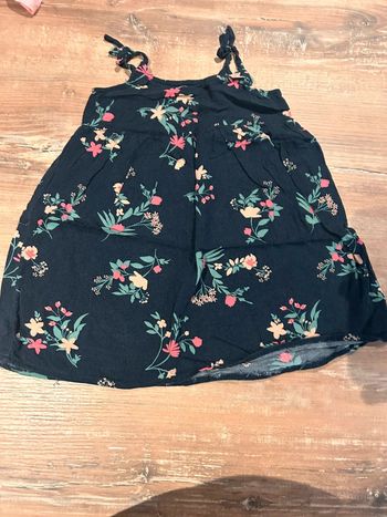 Chemisier débardeur 4 ans fleuries