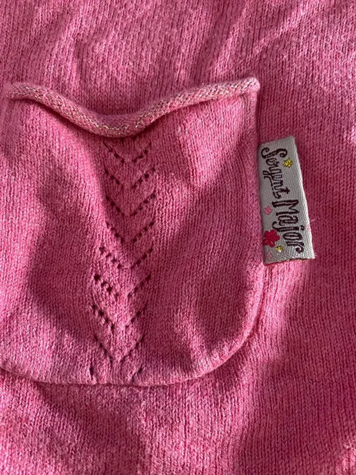 Gilets sergent major dpam 6 ans fille violet rose gris - photo numéro 4