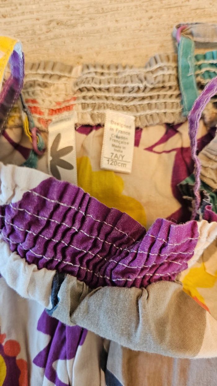 Combi pantalon coloré à bretelles, Okaïdi, 7 ans, jamais mis - photo numéro 6