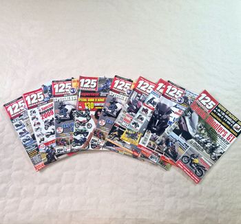Bonjour  , vend lot de 9 revue 125 magazine  , moto ,  de 2004 à 2010