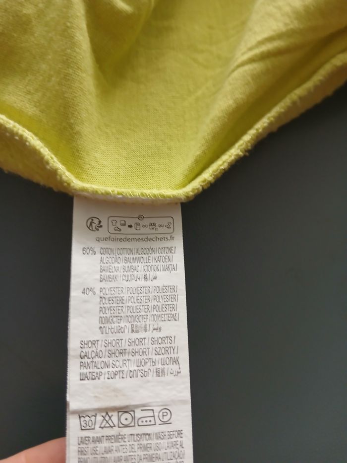 Short long jaune fluo ou vert clair Kiabi xs - photo numéro 5