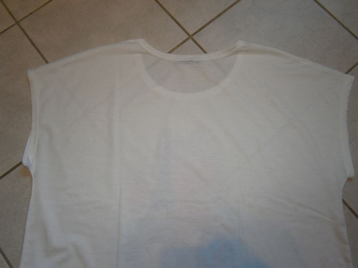 Tee-shirt MC blanc SHEIN Curve Taille 2XL - photo numéro 6