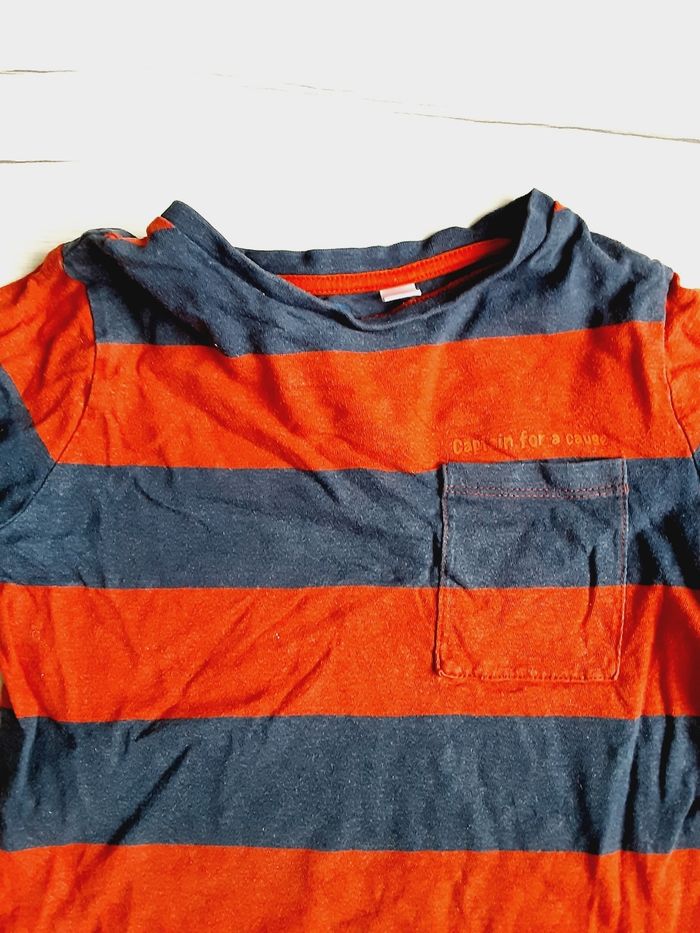 Vêtement garçon tee-shirt manches longues rayé Okaïdi 6 ans - photo numéro 3