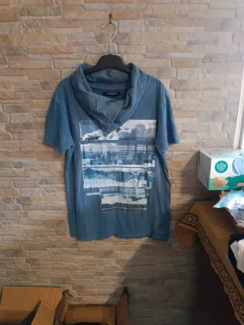 T-shirt bleu Harris X Lewis S