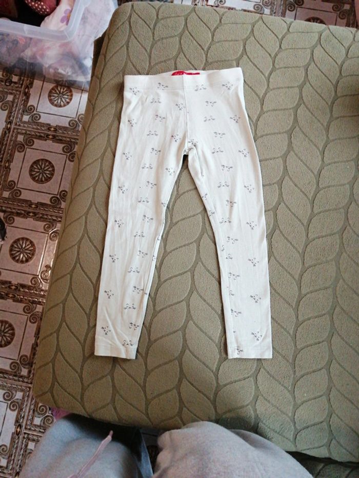 Legging vert clair petits chats