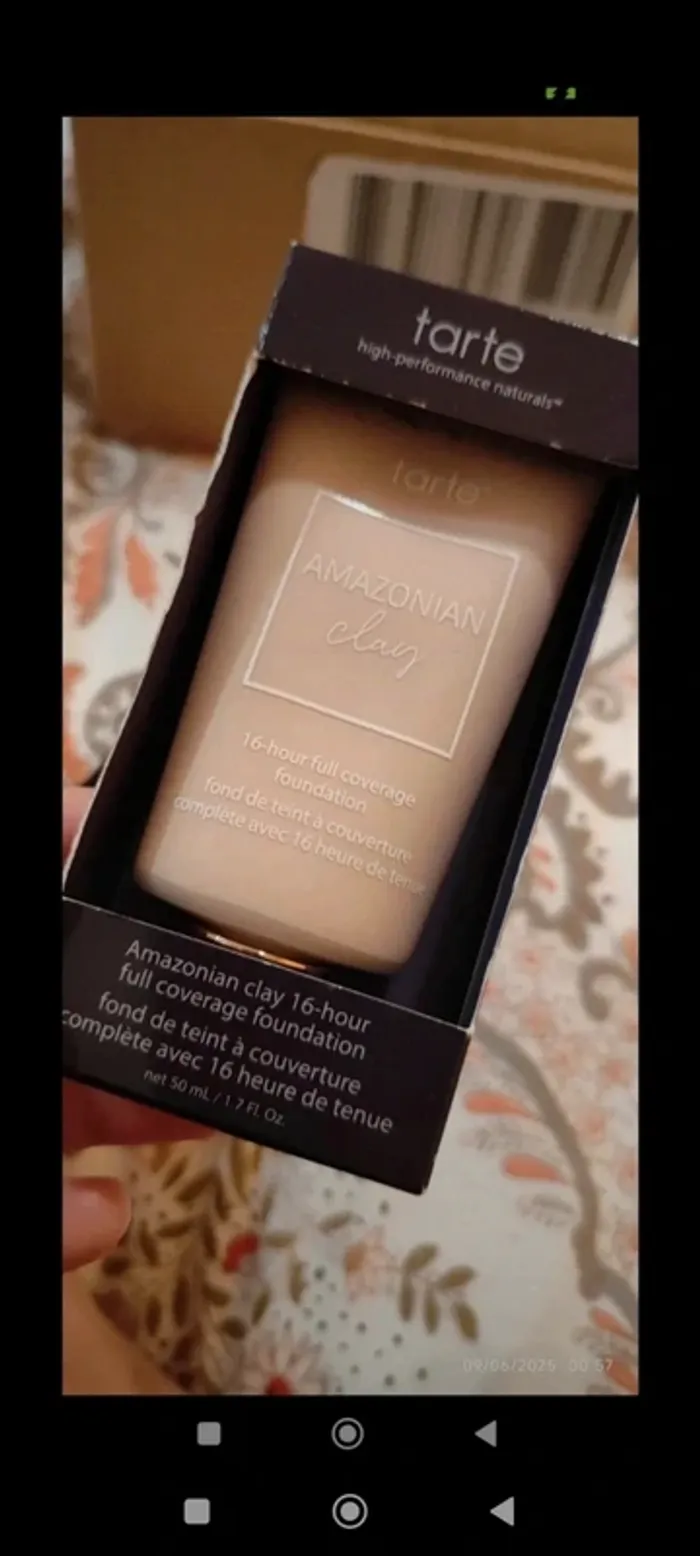 Tarte Cosmetics Amazonian Clay foundation Fond de teint Teinte 18N
50 ml