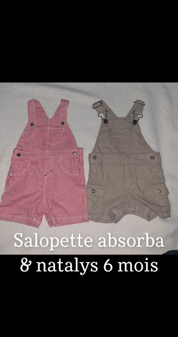 Salopette absorba/natalys 6 mois