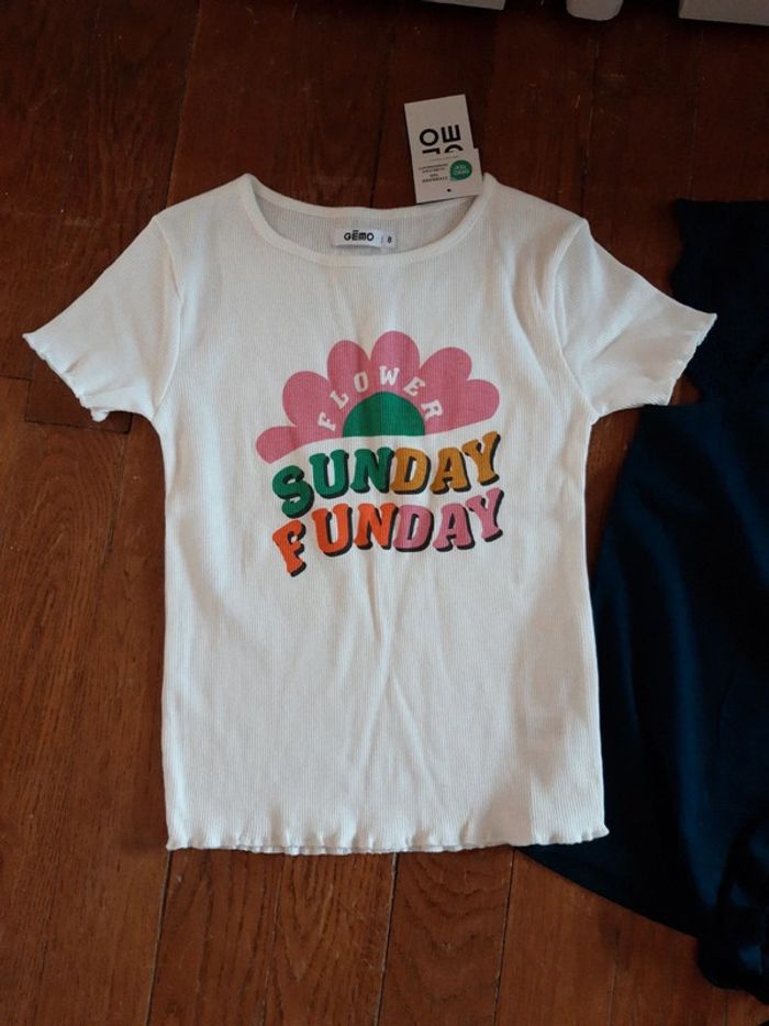Lot tee-shirt été 8ans fille neufs - photo numéro 3