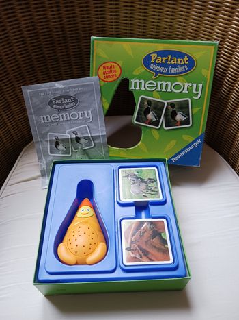 Jeu mémory parlant les animaux familiers