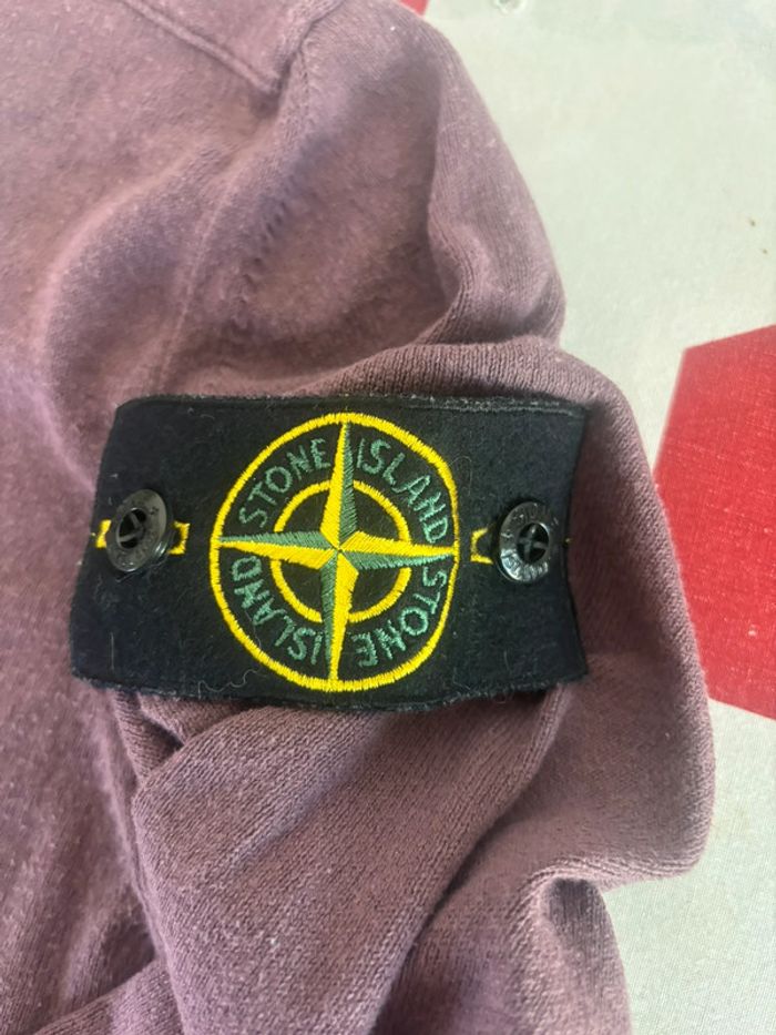 Sweat Stone Island taille S rouge bordeaux - photo numéro 6