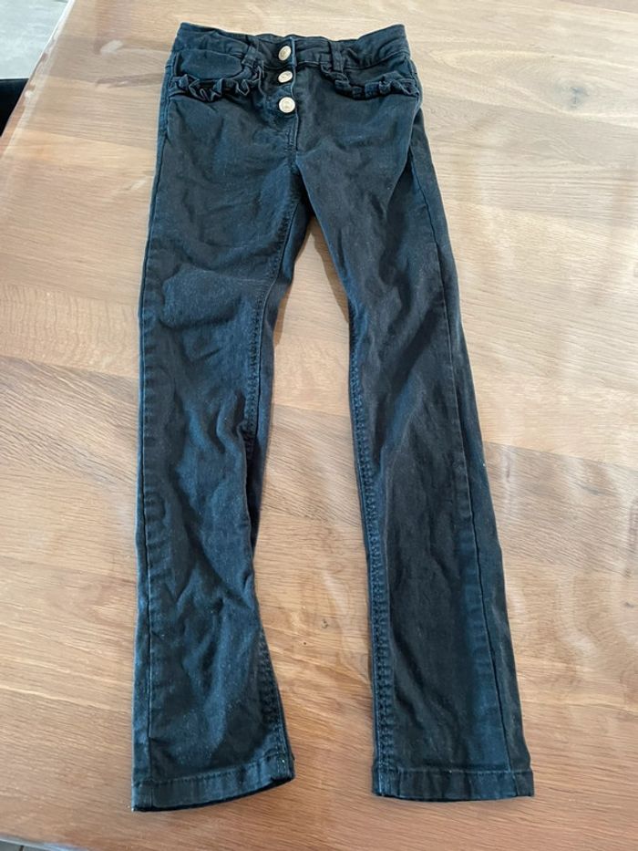 Jean noir skinny tape à l’œil 7 ans - photo numéro 2