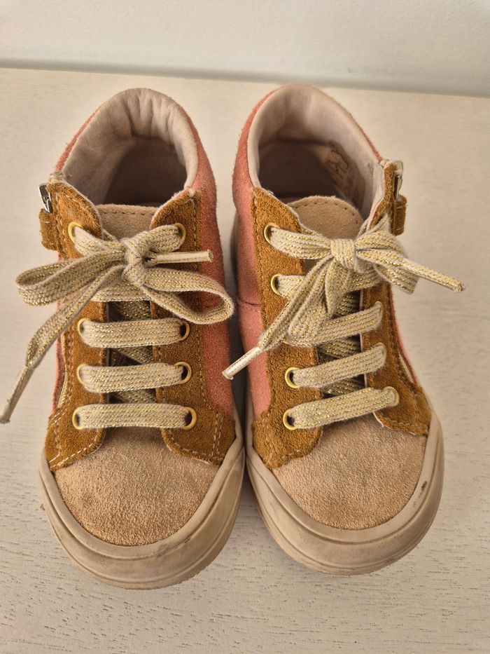Chaussures montantes daim + cuir fille pointure 23 Bopy - photo numéro 5