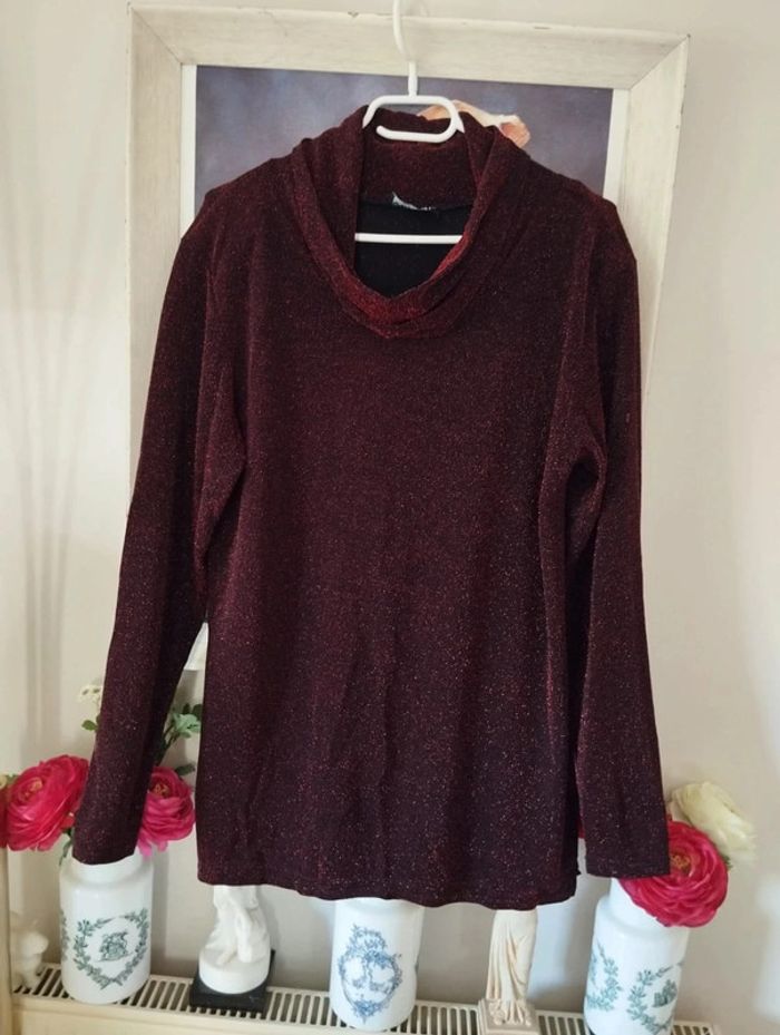 🌹Blouse Scintillante Col Bénitier Vernal Paris T38/40🌹 - photo numéro 13