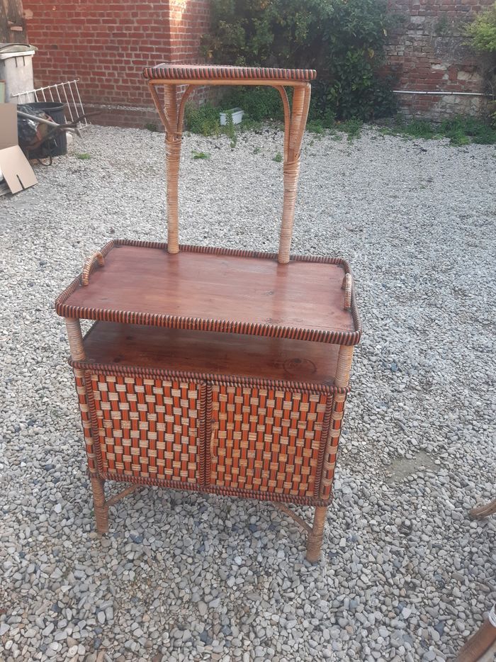 2 Meubles des années 20/30 bambous osier - photo numéro 10