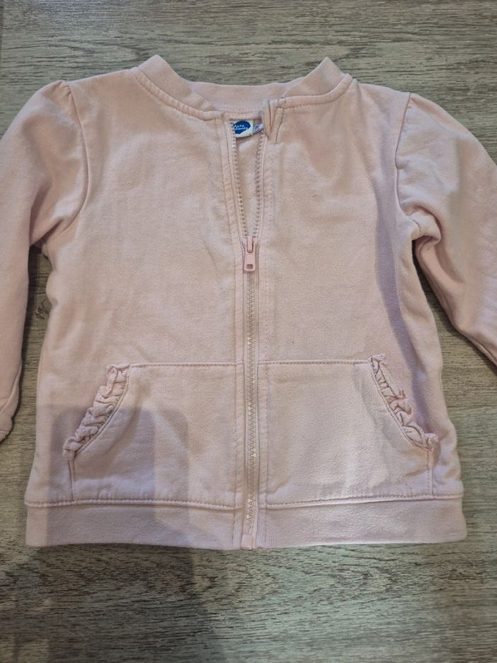 Gilet veste rose pâle - photo numéro 3