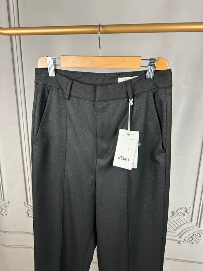 Pantalon taille haute Reiko Noir W26 neuf - photo numéro 2
