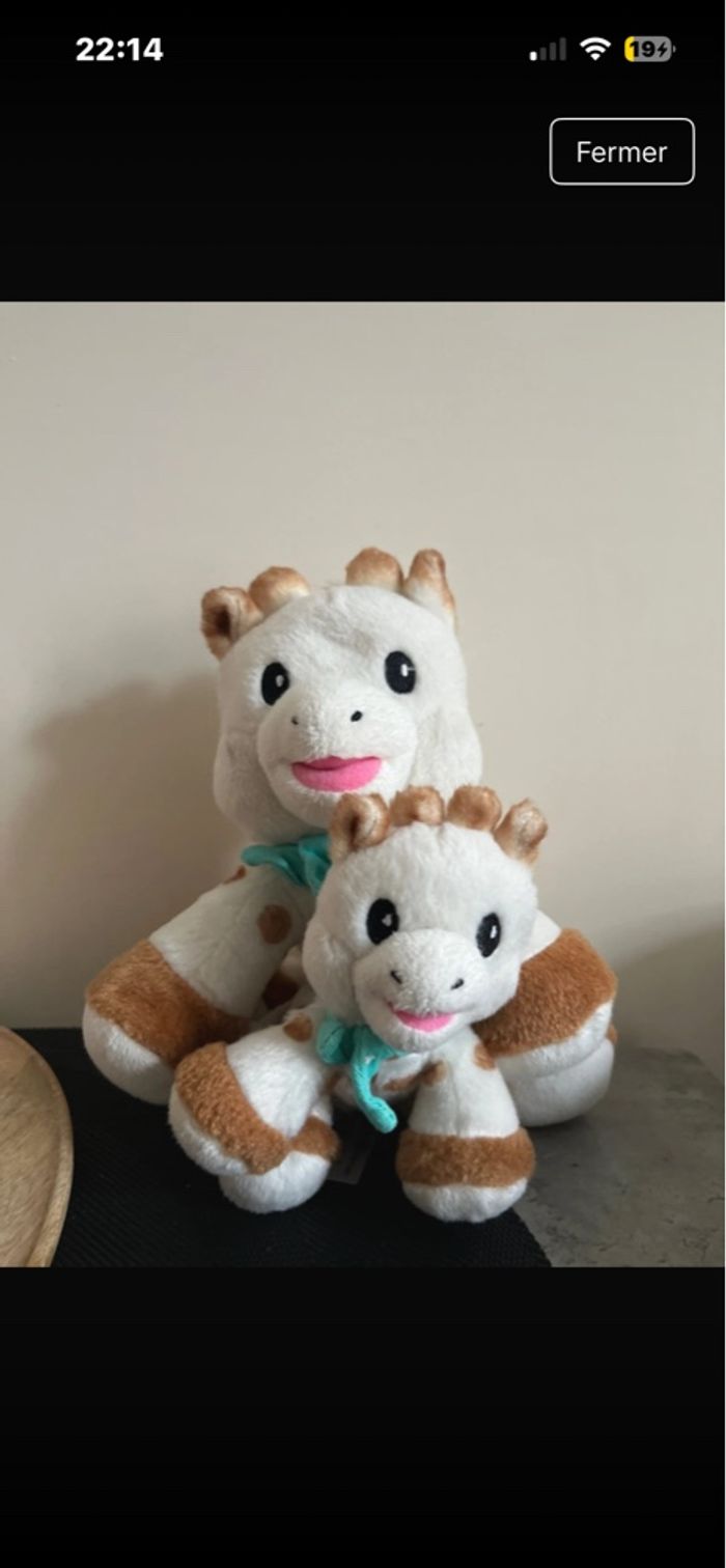 Lot peluches Sophie la girafe