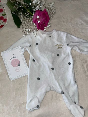 Pyjama velours 1mois