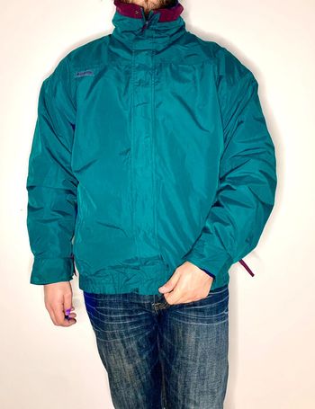 Veste / blouson de ski Columbia style motard bomber Bugaboo Vintage 90’s + polaire doublure