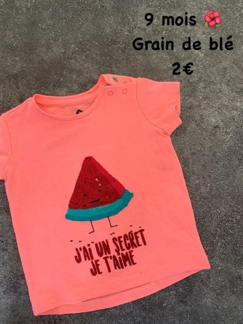 T-shirt 🌺 9 mois 🌺 Grain de blé