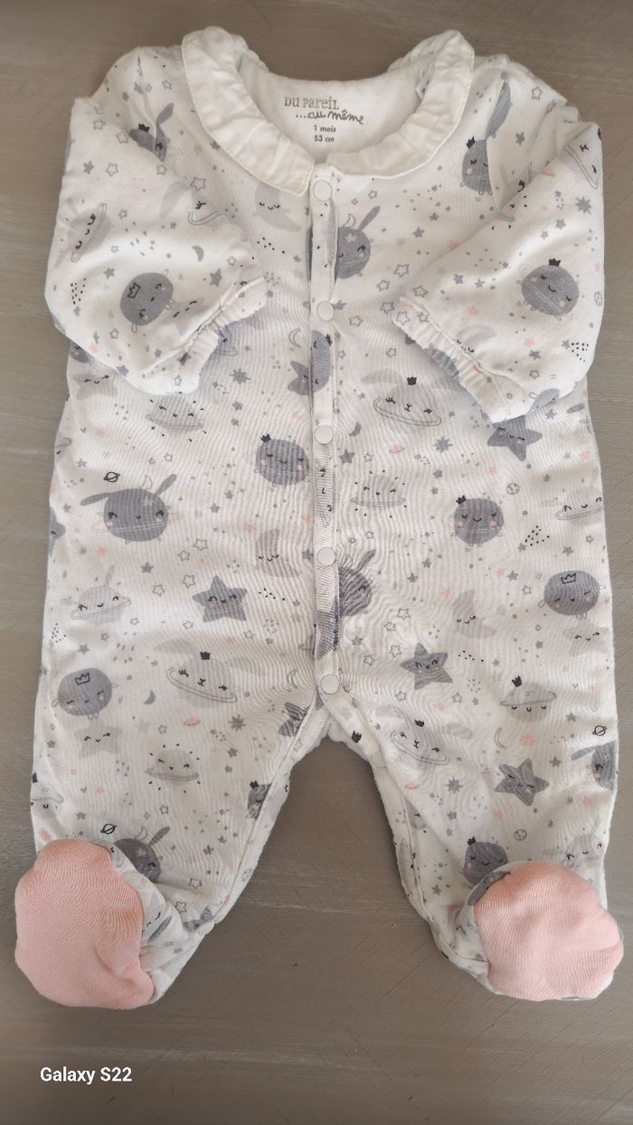 Pyjama matelassé DU PAREIL AU MÊME 1M/53CM