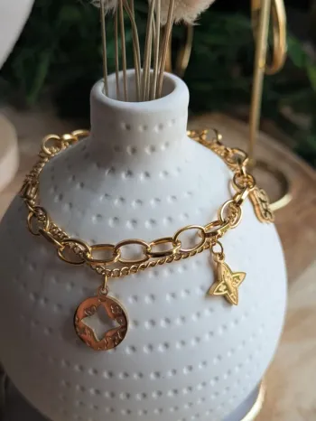 Bracelet tendance doré