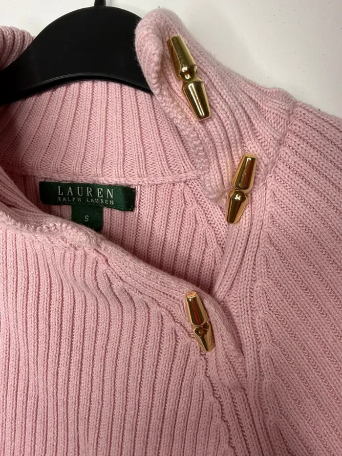 🌸 pull Torsadée Lauren / Ralph Lauren- Rose / T-S 🌸 - photo numéro 4