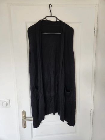 Gilet long sans manches