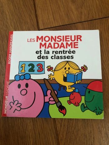 Livre les monsieur madame et la rentrée des classes
