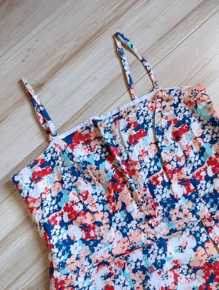 Robe d'été fleuri bretelle camaïeu t40-42 - photo numéro 2