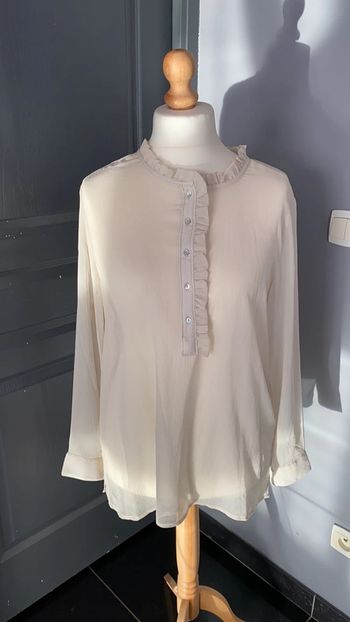 Chemise H&M beige transparente