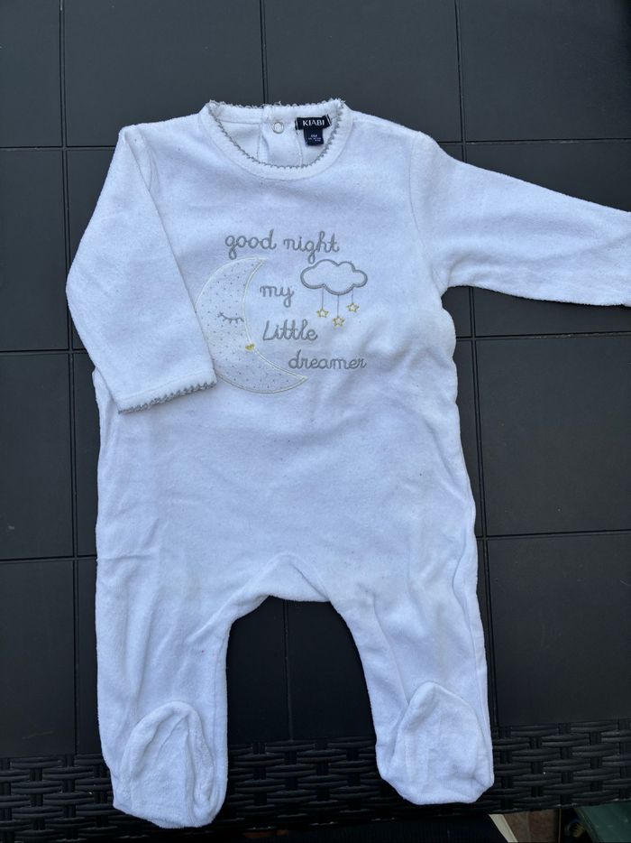 Lot de pyjama velour bébé fille 6 mois - photo numéro 2