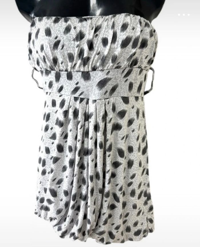 🐆 bustier drapée imprimé léopard – Taille 36 - photo numéro 4