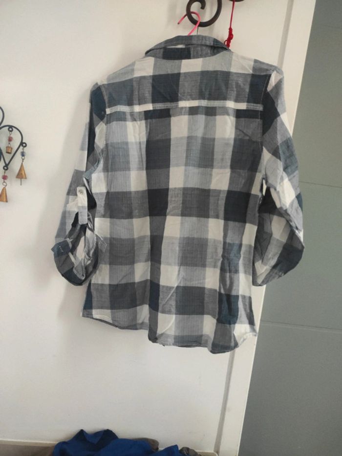 Chemise à carreaux en coton Taille l - photo numéro 2