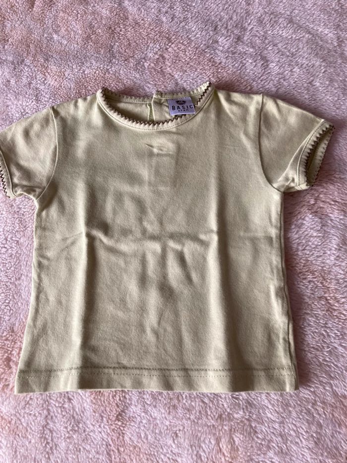 Tee shirt dpam 12 mois vert